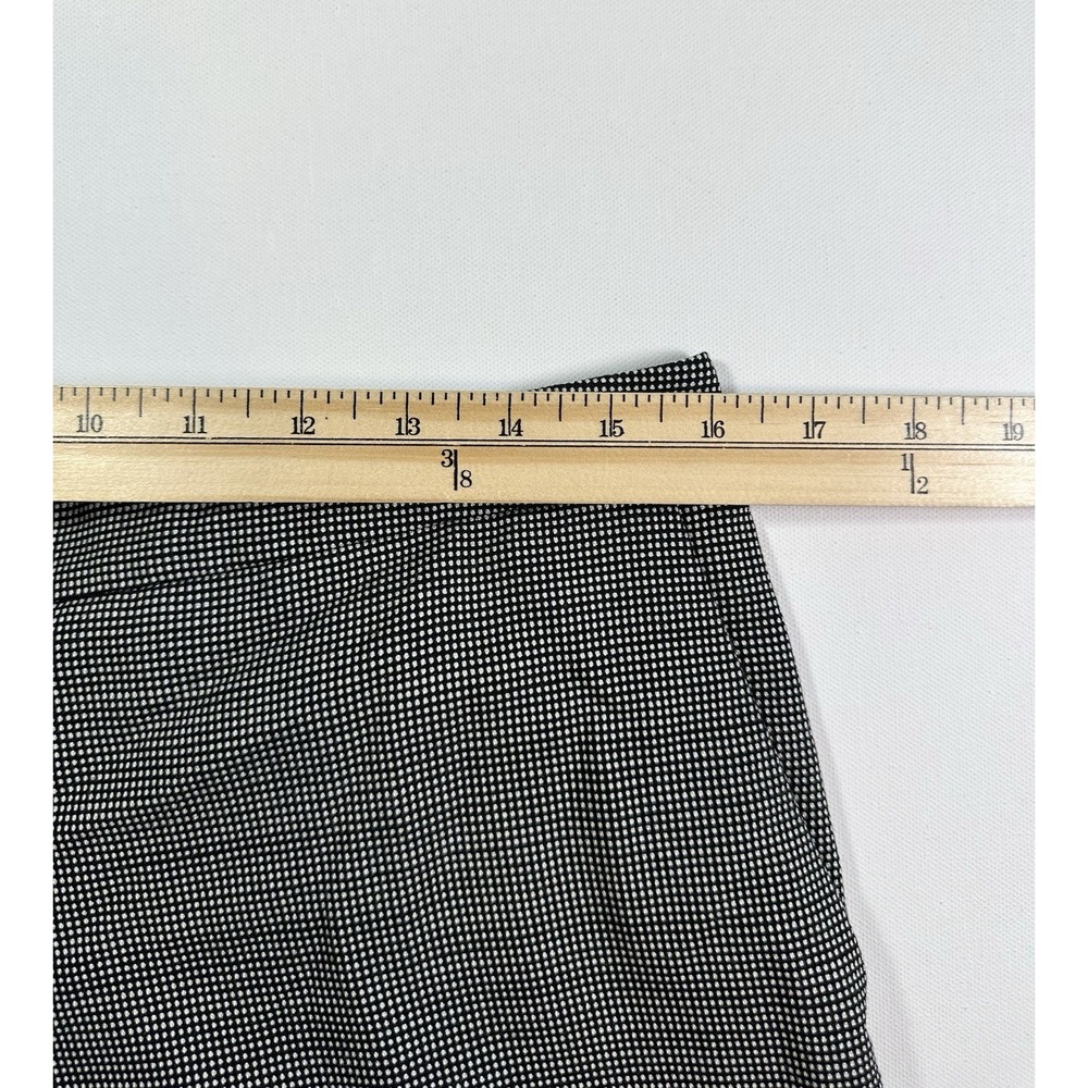 REISS Women 8 Black White Check Neela Trouser Pants Pleated Academia Wool Blend - Picture 9 of 11